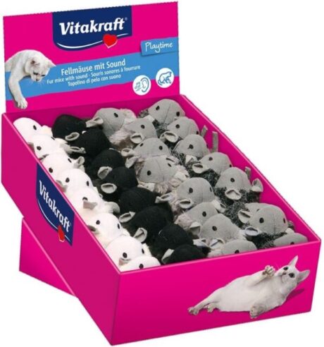 Vitakracht Pluche Muis met geluid